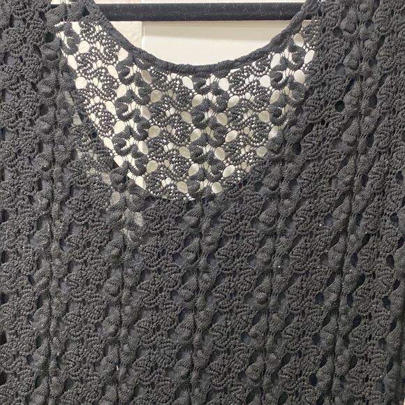 Free People Black Lace Sweater Dress - Picture 2 of 4